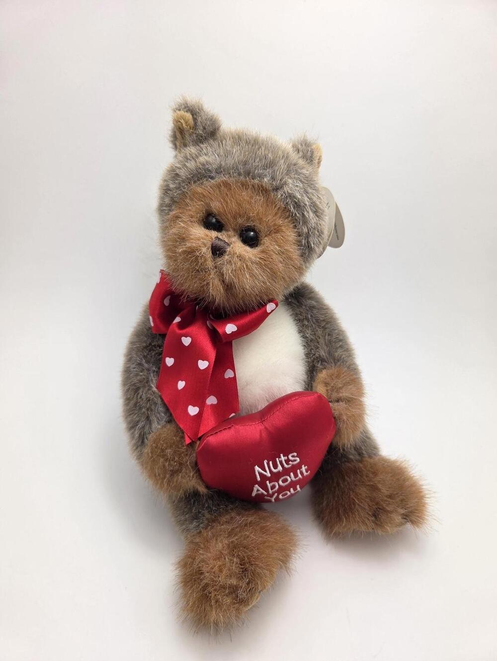 The Bearington Collection "Nuts About You" Squirrel Plush Jointed (10 inch)